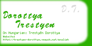 dorottya trestyen business card