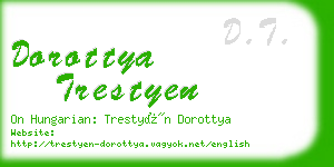 dorottya trestyen business card